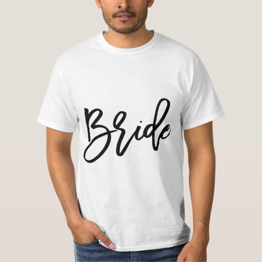 White Bride for Bachelorette party Tシャツ (正面)