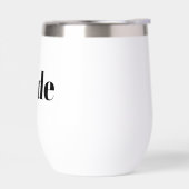 White Bride Stemless Wine Tumbler (左面)