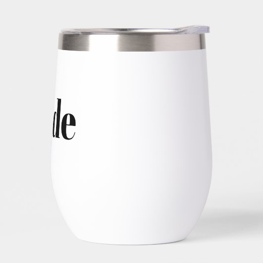 White Bride Stemless Wine Tumbler (左面)