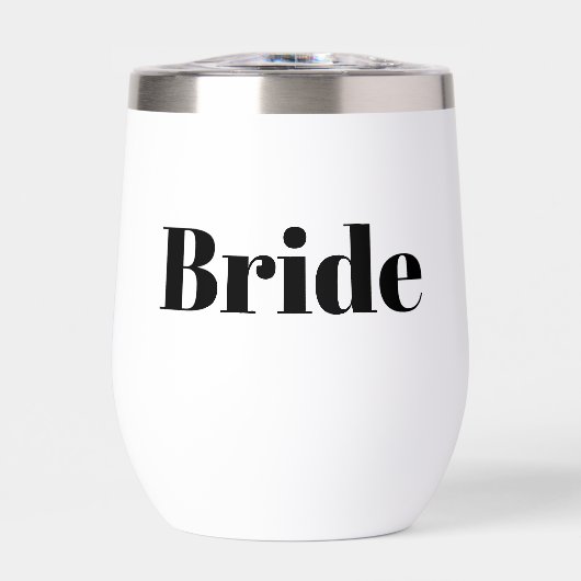 White Bride Stemless Wine Tumbler (正面)
