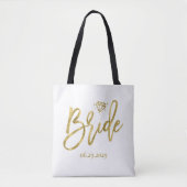 White Bride With Diamond Wedding Bag トートバッグ (正面)