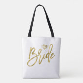 White Bride With Diamond Wedding Bag トートバッグ (裏面)