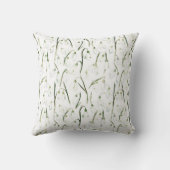 White Brown Sheep Flowers  クッション (裏面)