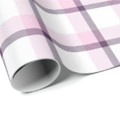 white Buffalo Plaid Wrapping Paper ラッピングペーパー (ロールコーナー)