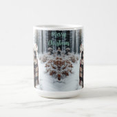 White Bulldog Christmas Coffee Mug Cup コーヒーマグカップ (中央)