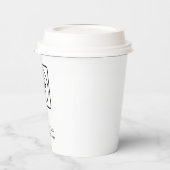 White Business Logo | Minimalist Clean Brand 紙コップ (左)