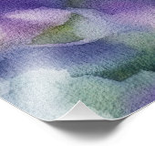 White Butterfly Watercolor フォトプリント (角)