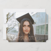 White Caduceus RN登録ナース卒業 案内状 (正面)