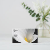 White Calla Lily Floral 名刺 (スタンド正面)