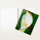 White Calla Lily Macro Botanical Photo Nature Art プランナー手帳 (ディスプレー)
