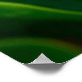 White Calla Lily Macro Botanical Photo Nature Art ポスター (角)