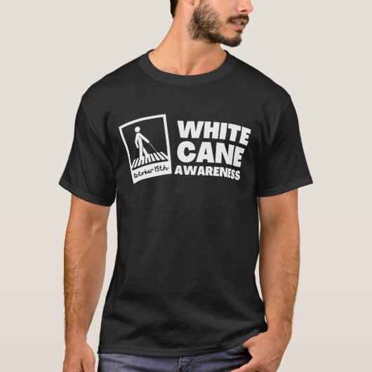 White Cane Awareness Safety Day Tシャツ (正面)