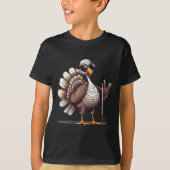 White Cane Awareness Thanksgiving Coms Orientation Tシャツ (正面)
