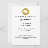White Cap Graduation Photo  案内状 (裏面)
