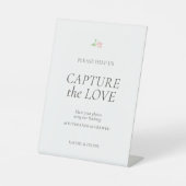 White | Capture the Love ウェディング テーブル サイン (正面)