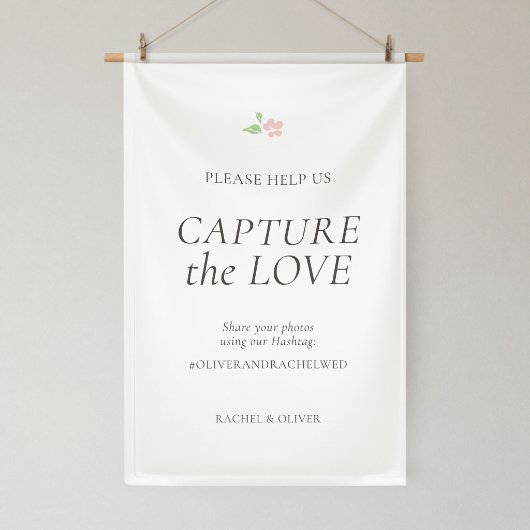 White | Capture the Love Wedding  横断幕