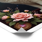 White Cat 5D Diamond Painting Kit ポスター (角)