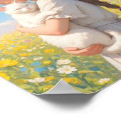 White Cat and Girl Anime ポスター (角)