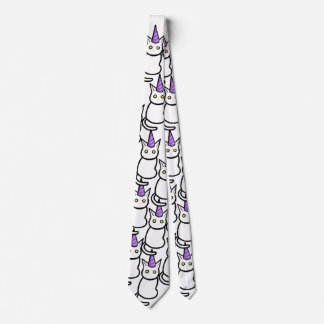 White Cat Celebration Tie ネクタイ