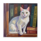 White Cat Drawing タイル (正面)