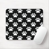 White Cat Paws And Claws Pattern Print マウスパッド (マウス)