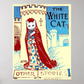 White Cat Print ポスター (正面)
