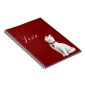 White Cat Red Heart Dog ノートブック (右側)