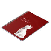 White Cat Red Heart Dog ノートブック (左側)