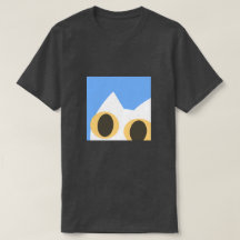 White Cat Sky Minimal T-Shirt
