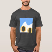 White Cat Sky Minimal T-Shirt Tシャツ (正面)