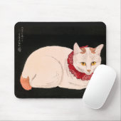 White Cat - Takahashi Shotei マウスパッド (マウス)