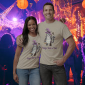 White Cat Witch Whimsical Halloween Treat Unisex Tシャツ