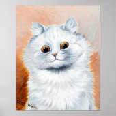 White Cat with Fan ポスター (正面)