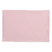 White Cats Pink Roses Floral  枕カバー (裏面-左)