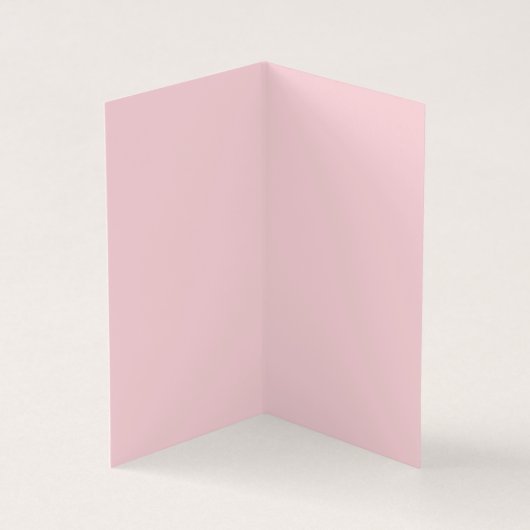 White Cats Pink Roses Floral Flat Thank You Card (内部)