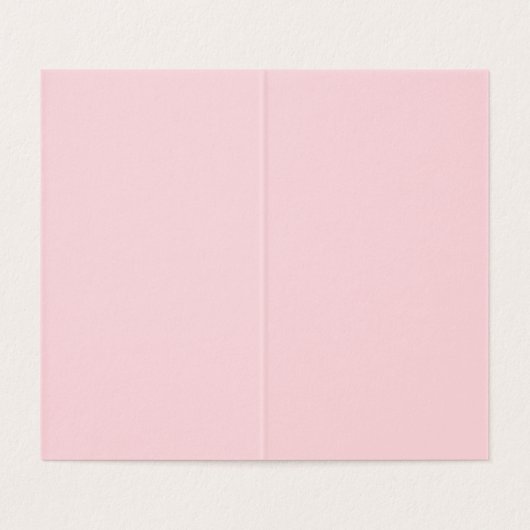 White Cats Pink Roses Floral Flat Thank You Card (内部フラット)