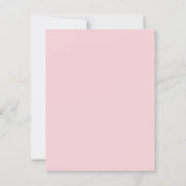 White Cats Pink Roses Floral Flat Thank You Card サンキューカード (裏面)