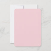 White Cats Pink Roses Floral Flat Thank You Card サンキューカード (裏面)