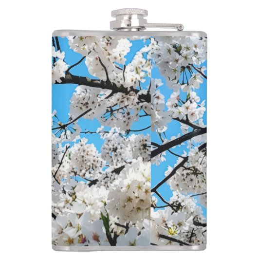 White Cherry Blossom Flask フラスク (裏面)
