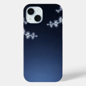 White Cherry Blossom Navy Background Case-Mate iPhoneケース (裏面)