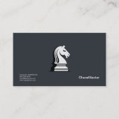 White Chess Knight 名刺 (正面)