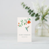 White-chested Emerald Hummingbird Business Card 名刺 (スタンド正面)