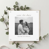 White | Chic Floral Wedding  セーブザデート