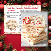 White Chocolate Candy Cane Peppermint Bark Recipe ポストカード