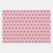 White Chocolate-Covered Strawberry ラッピングペーパーシート (正面3)