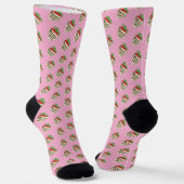 White Chocolate-Covered Strawberry Pink Socks ソックス (傾斜あり)