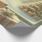 white christams ラッピングペーパー (角)