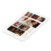 White Christmas Classic 7 Multi Photos Collage マグネット (左側)