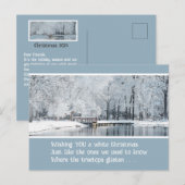 WHITE CHRISTMAS, CUSTOMIZABLE POSTCARD ポストカード (正面/裏面)