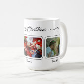 White Christmas Family Mug コーヒーマグカップ (正面右)